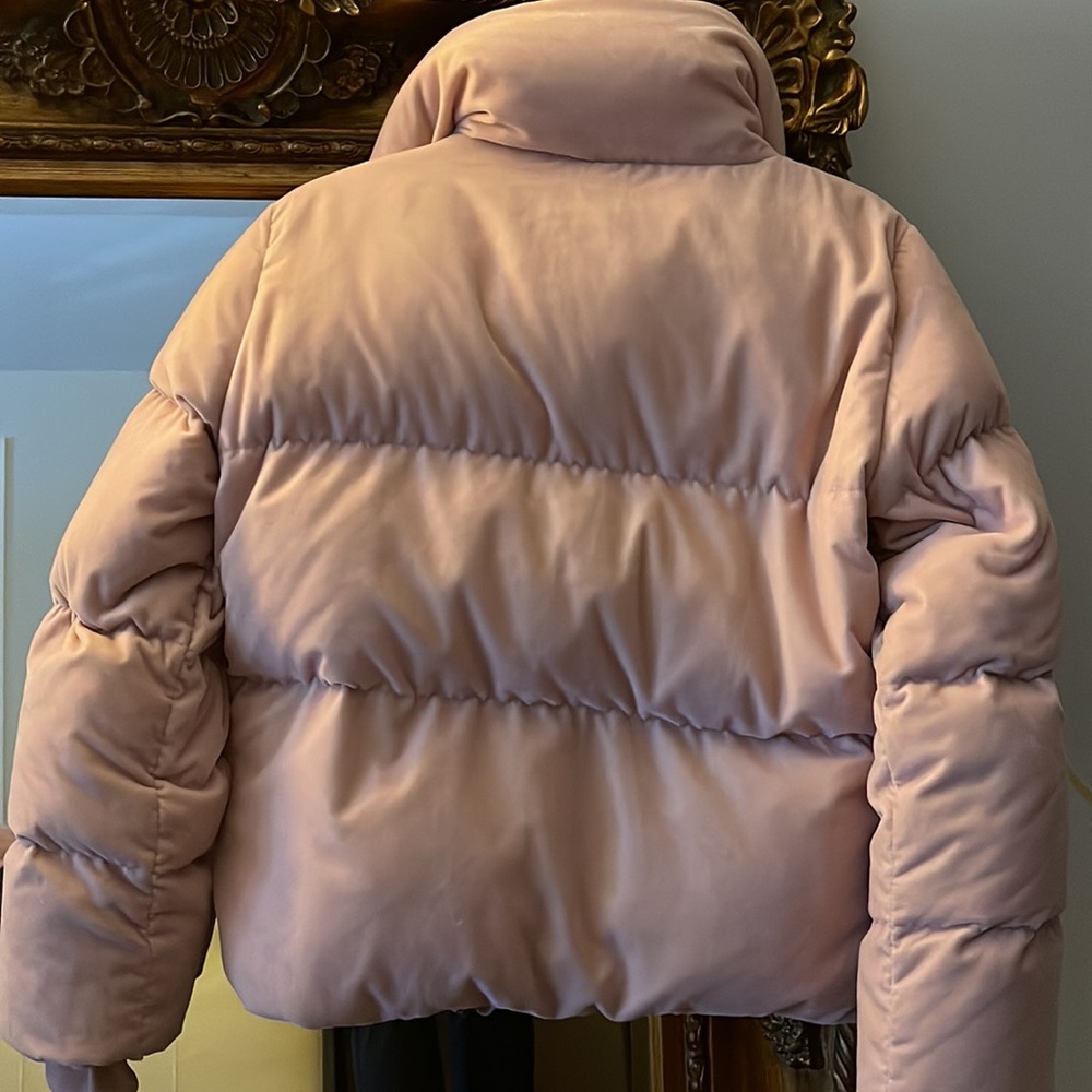 SAM. Velvet Pink Puffer Jacket - Picture 6 of 6